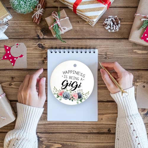 BitKAM Gigi Christmas Ornament - Grandma Hanging Decor, Holiday Gift from Grandkids