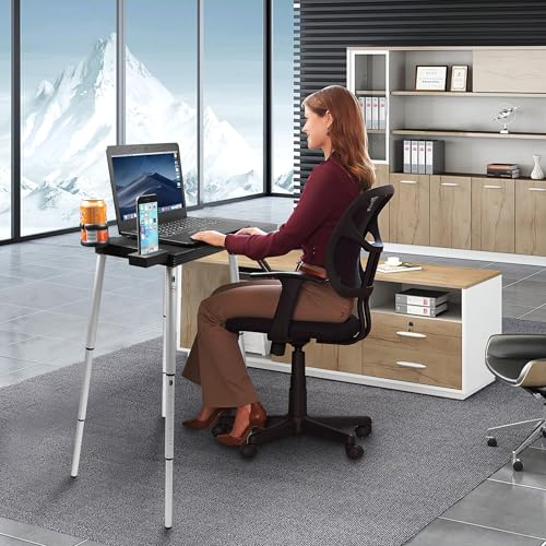 Portable Laptop Desk Stand - Adjustable Height Foldable Workspace for Travel & Home