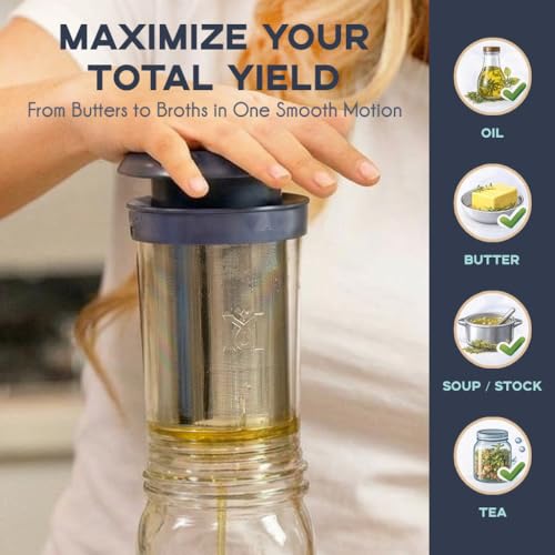 Magical Butter Filter Press - BPA-Free Reusable Straining System & Brush - Magical Filter Press
