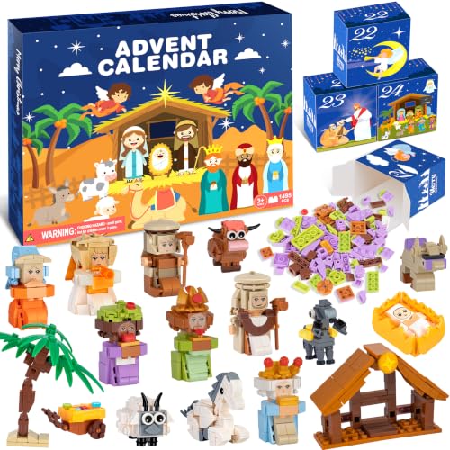 EPUMP Nativity Advent Calendar 2026 Kids Building Blocks Countdown Gift