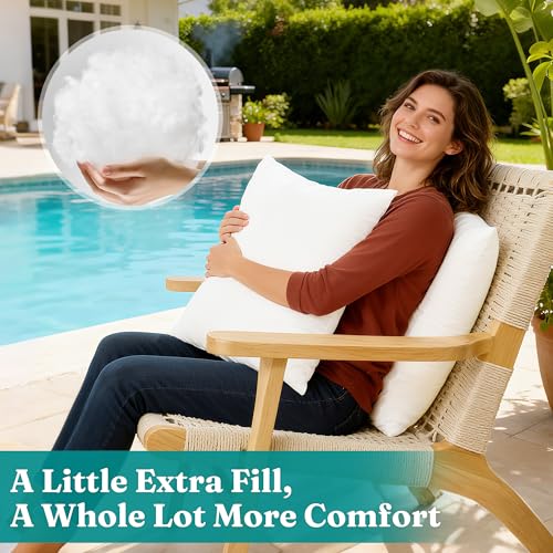 Outdoor Throw Pillow Inserts 18x18 Inches Set of 4 Waterproof Cushions - Oubonun Variation of 4 / 18x18 Inch
