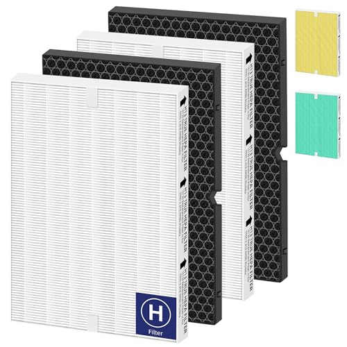 White Replacement Filter H for Winix 5500-2 & Am80 Air Purifiers - 4 Piece Set