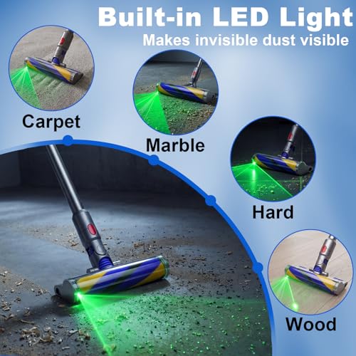 LED Fluffy Vacuum Cleaner Head Replacement for V7 V8 V10 V11 V15, 1 Pack