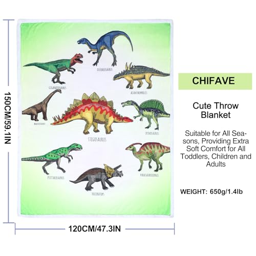 Dinosaur Blanket Dino Throw Blankets for Boys Soft Flannel Dinosaurs Gifts for Dinosaur Lover Kids Blankets and Throws (Dinosaur1,50" X 60")