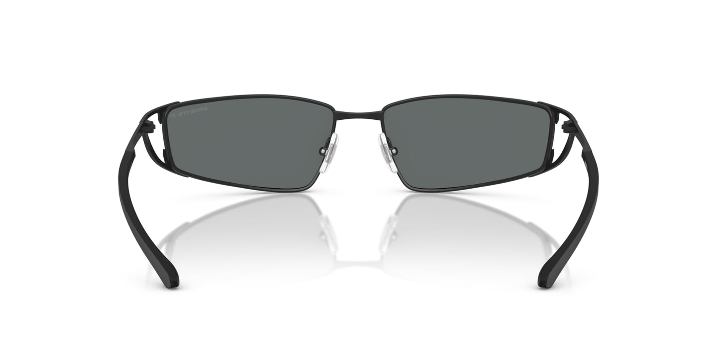 ARNETTE Man Sunglasses Matte Black Frame, Polar Grey Lenses, 64MM