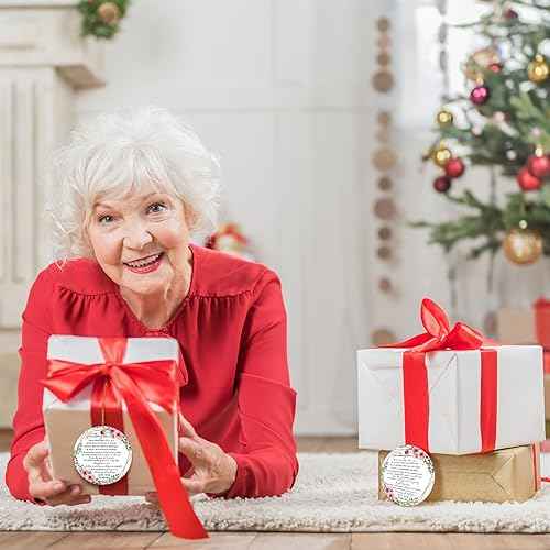 Sieral Granddaughter Ornament Gift Two Side to My Granddaughter Ornament Round Ceramic Gifts from Grandparents Keepsake Sign for Christmas Tree Decoration Inspirational Souvenir