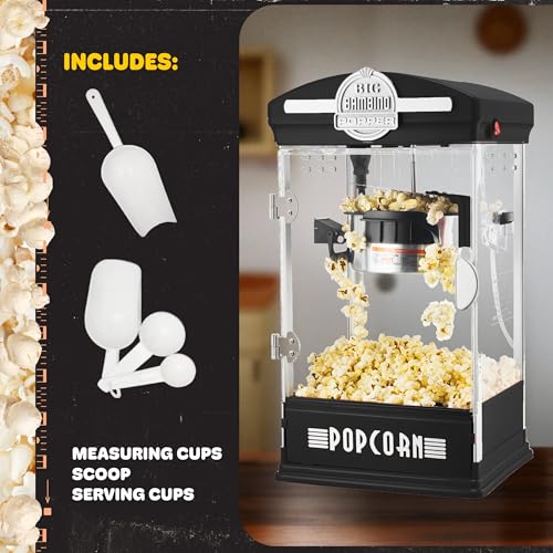 Great Northern Popcorn Big Bambino 4oz Popcorn Machine - Black