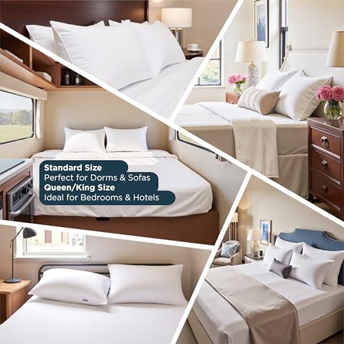 Bedsure King Size Pillow Set of 2 - Soft Cloud-Like Comfort, Hotel Quality, 19x34 Inches, Variation: Soft / King 2-Pack