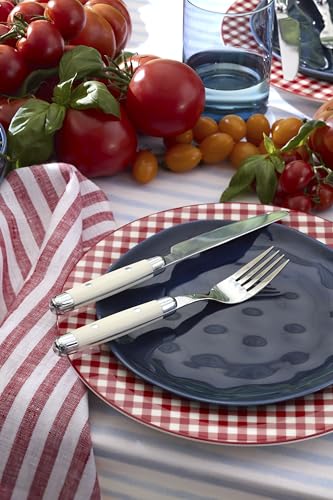 Cambridge Jubilee White Flatware Set for 4 - 16-Piece Stainless Steel Dinnerware