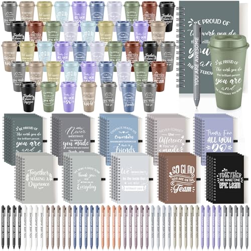 Teenyyou 135 Pcs Employee Appreciation Gift Set Bulk Dark Color Classic