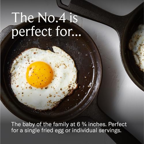 Mini Cast Iron Skillet 6.75-Inch for Single Egg & Small Tasks - Pre-Seasoned, Made in USA