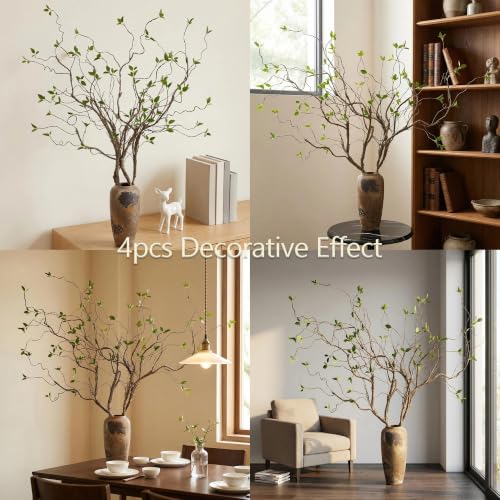 Artificial Tree Branches with Realistic Leaves - 57 Inches, 2 Pack for Indoor Outdoor Decor