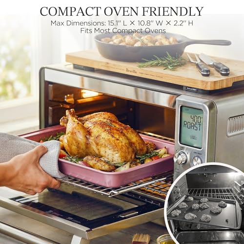Pink 19-Piece Bakeware Set - Nonstick Cake Pans, Loaf, Muffin, Cookie Sheet & Cooling Rack