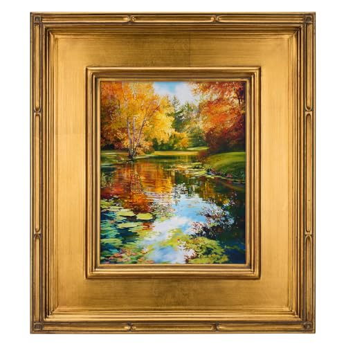 8x10 Gold Leaf Museum-Quality Ornate Picture Frame - Antique Style Open Back, Pack of 1 - Variation of THIS listing