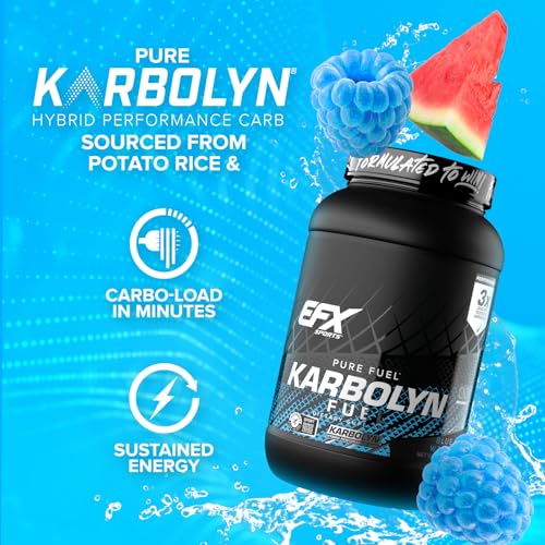 EFX Sports Karbolyn Fuel Carbohydrate Powder Blue Razz Watermelon 4.4lb - Fast Energy & Recovery