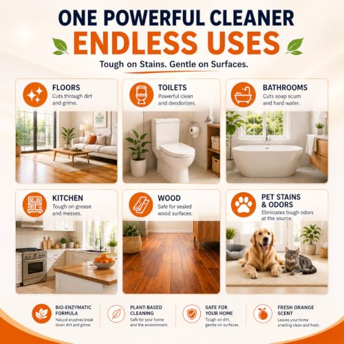 Probiotic Enzymatic Multi-Purpose Cleaner with Orange Scent - 1 Gallon