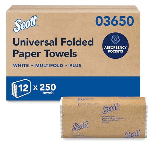Scott Professional Multifold Paper Towels Bulk Pack of 12 (250 Sheets Each)