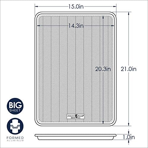 Nordic Ware Prism Big Sheet Baking Pan Set - 2-Pack for Perfectly Even Baking