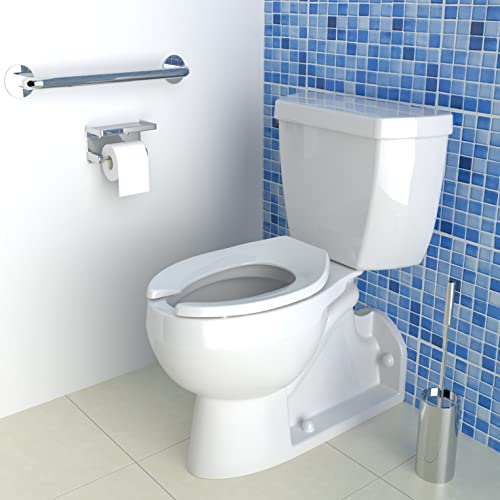 CcBello Commercial Elongated Heavy Duty Open Front Toilet Seat 1-Pack Without Cover