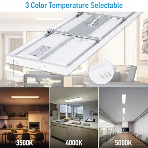 LED Flat Panel Light 3W-50W Dimmable Surface Mount Ceiling Light 120-277V