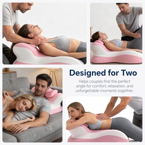 Ergonomic Memory Foam Reading Pillow Wedge for Neck & Back Support