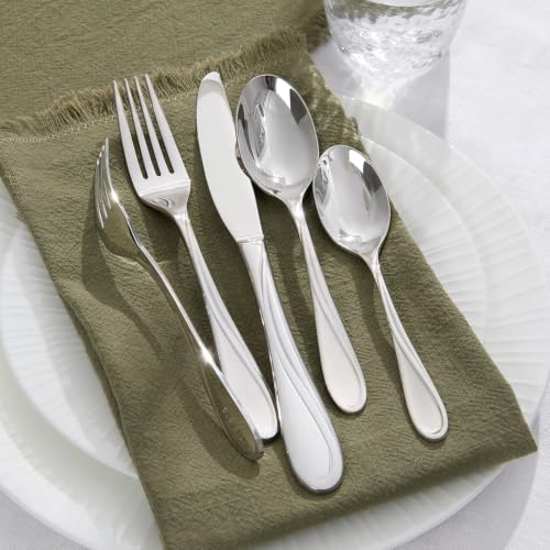 60-Piece Silverware Set Service for 12 - Heavy Duty Stainless Steel Flatware