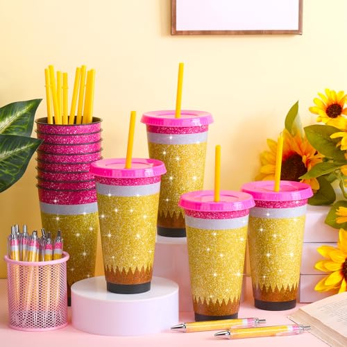 Multicolor 48 Pcs Teacher Appreciation Gift Set with Plastic Pencil Cups - Classic Design