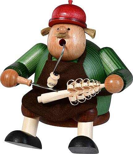 KWO Sitting Tree Cutter German Wood Incense Smoker 5.9 Inch Christmas Decor