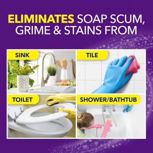 Bathroom Cleaner Spray - Removes Soap Scum & Hard Water Stains, 19 oz