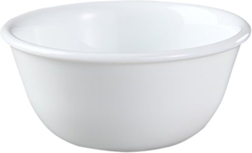 Corelle Vitrelle Ramekin Bowls Set of 6 - Chip & Crack Resistant Ceramic Bowls for Dips, Ice Cream & More | Winter Frost White