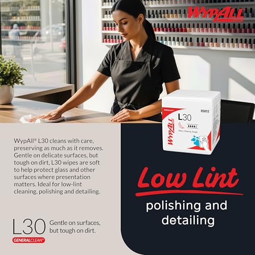 WypAll GeneralClean L30 Heavy Duty Cleaning Towels Pack of 1080 Sheets, 12 Packs
