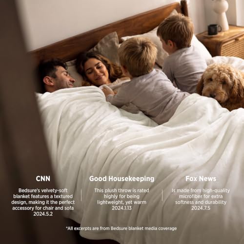 King Size Fleece Blanket Cream - Soft Lightweight Plush Bed Cover 108x90 Inches (Variation: Cream / King 108" x 90")
