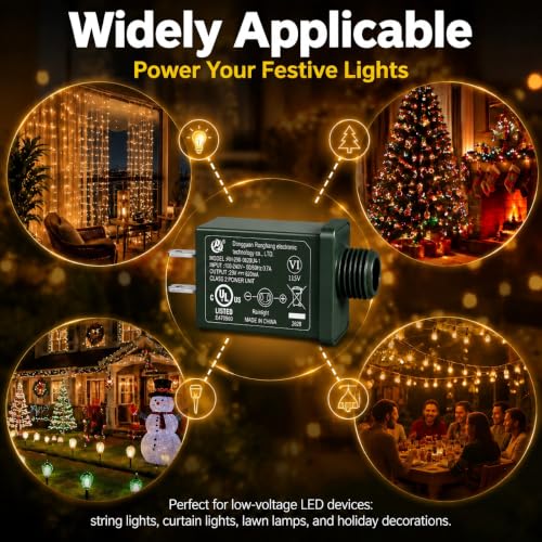 29V 620mA LED Christmas Tree Power Supply Adapter Replacement