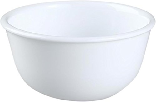 Corelle Livingware Dessert Bowl Set - Winter Frost White, 11-Oz, Set of 4 for Elegant Dining
