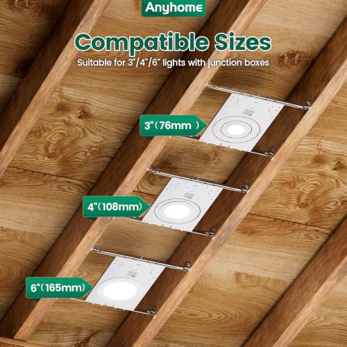 10 Pack Construction Mounting Plate for 9 1/8"-25" Joists - Adjustable Ceiling Support - Anyhome Variation 10