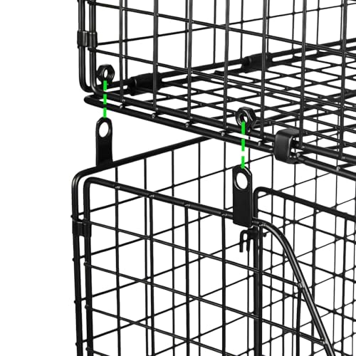 Lyuwanxian 4-Pack Stackable Can Organizer for Pantry, Holds 72 Cans, Adjustable Dividers, Space-Saving Wire Shelves