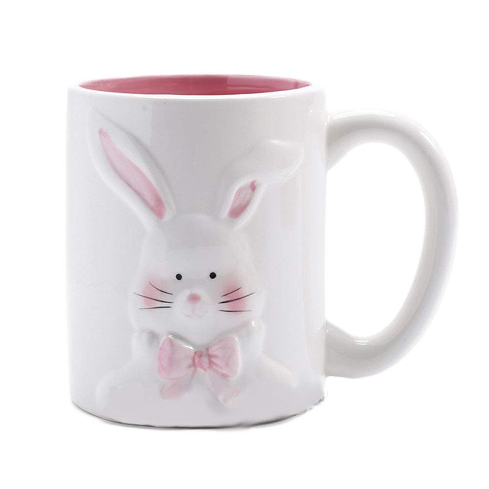 ZaH Easter Bunny Coffee Mug Easter Decoration Gift for Kids Boys Girls - Ceramic Mug Cup 12oz (Rabbit Pattern-2)