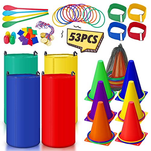Redllo 53PCS Outdoor Carnival Games Set - Lawn, Family & Kids Party Pack