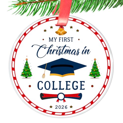 First Year of College Christmas Ornament - Unbreakable 2026 Keepsake Gift