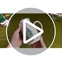 Hushee Watercolor Christmas Mug Set of 4 with Gift Box, 13.5 oz Holiday Tea Cups