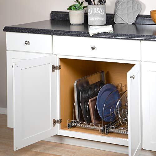 Hold' n Storage 12.5"W x 21"D Pull Out Kitchen Cabinet Organizer for Bakeware
