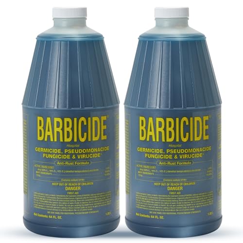 BARBICIDE Disinfectant Concentrate 64 Fl Oz Pack of 2 - Hospital-Grade Germicide for Salons & Tools