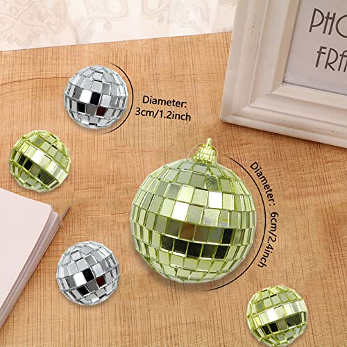 Yitexin Silver 3cm Disco Mirror Balls 30pcs Reflective Party Ornaments