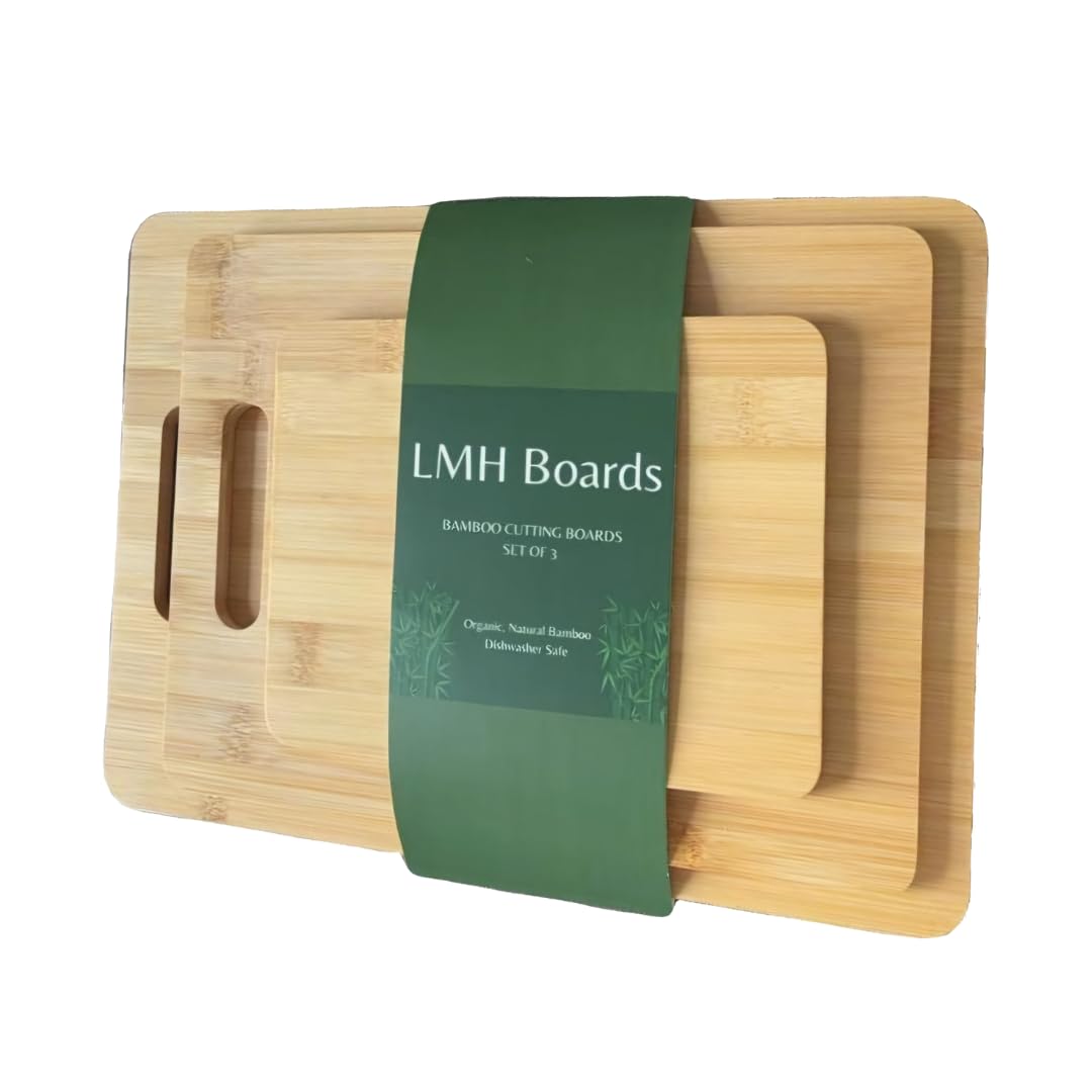 LMH Boards Bamboo Cutting Boards 3 Pack