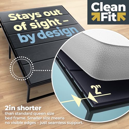 Heavy Duty Queen Size Bunkie Board 58x80 Low Profile Mattress Support - Anti-Sag Bed Foundation