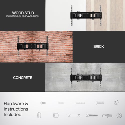 VIVO Corner TV Wall Mount for 37-70 inch Flat & Curved Screens - Model MOUNT-CR70C