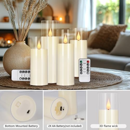 24 Pack LED Flameless Candles Set Clear Variation of This Listing