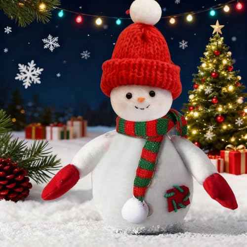 Mini Knit Hat Christmas Scarf Set Mini Santa Hats for Crafts Christmas Decorations Tree Ornaments for DIY Craft Art Snowman Doll Winter Wine Bottle Gifts 40PCS(Red&Green)