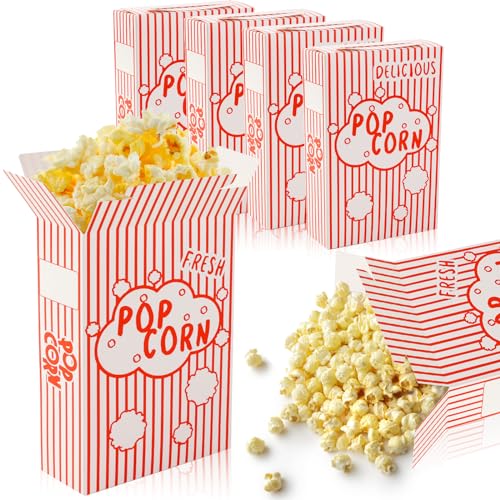 Ysglory 200 Pack 1.25 Oz Popcorn Boxes - Party & Movie Night Servings