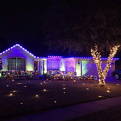 Minetom 25-Pack C7 Multicolor Christmas Replacement Bulbs, E12 Candelabra, Transparent 5W 120V